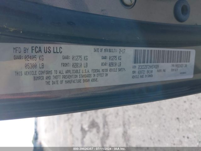 2C3CDZBT2HH574320 Dodge Challenger R/t Plus