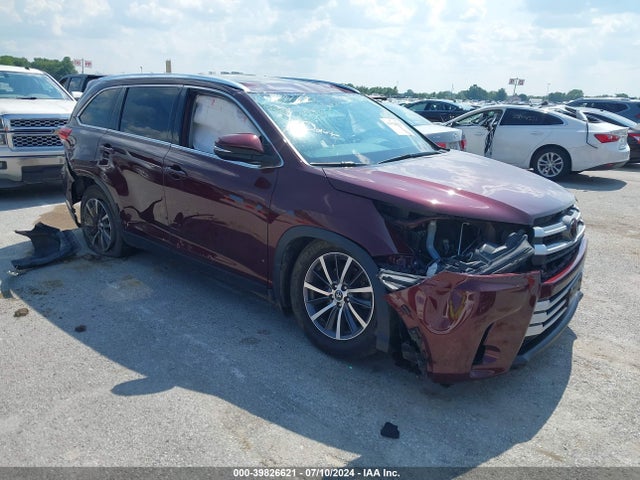 Toyota Highlander Xle 2019 5TDJZRFH9KS953186 zdjęcie główne