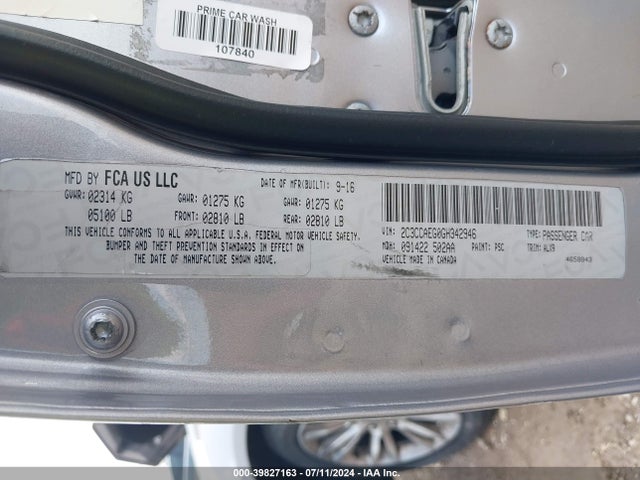 2C3CCAEG0GH342946 Chrysler 300C