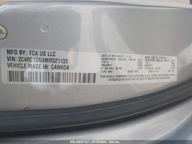 2C4RC1DG4MR521133 Chrysler Voyager Lxi