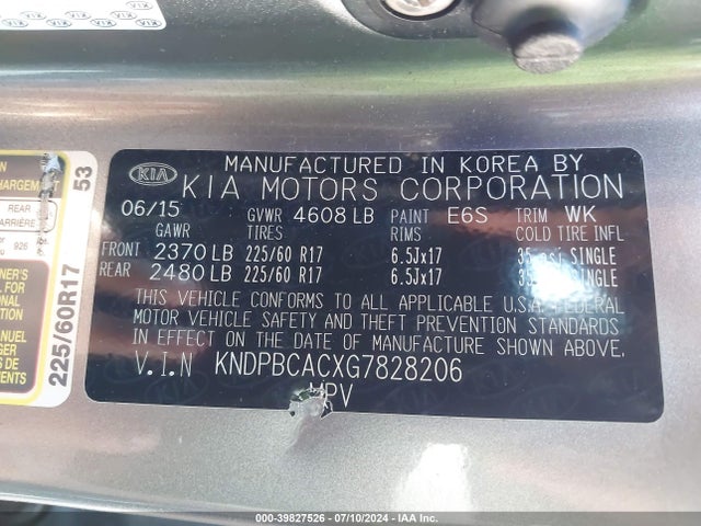 KIA Sportage Lx 2016 KNDPBCACXG7828206 Image 9