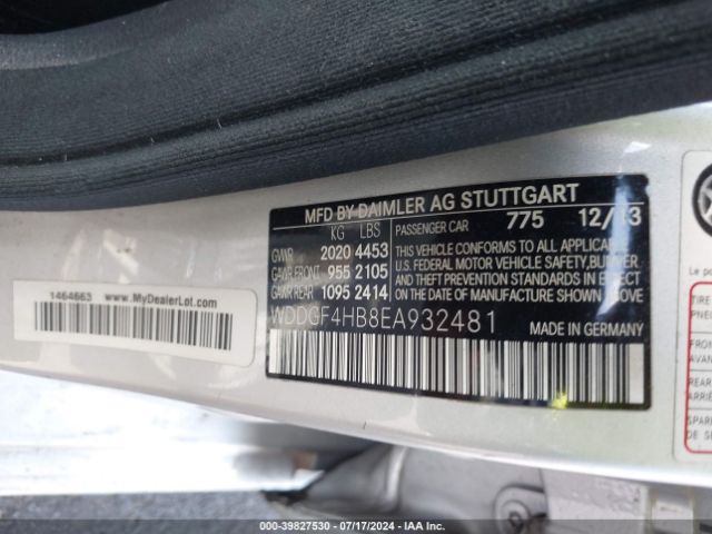WDDGF4HB8EA932481 Mercedes-Benz C 250 Luxury/sport