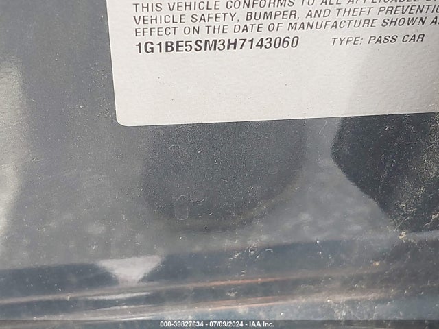 Chevrolet Cruze Lt Auto 2017 1G1BE5SM3H7143060 Image 9