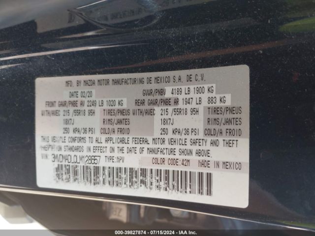 3MVDMADL0LM128657 Mazda Cx-30 Preferred Package