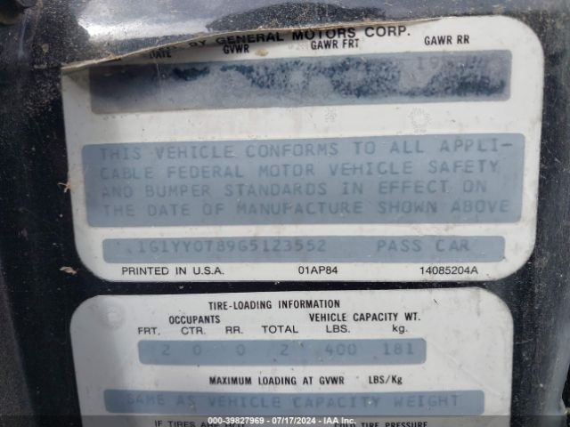 1986 CHEVROLET CORVETTE 1G1YY0789G5123552 Photo 8