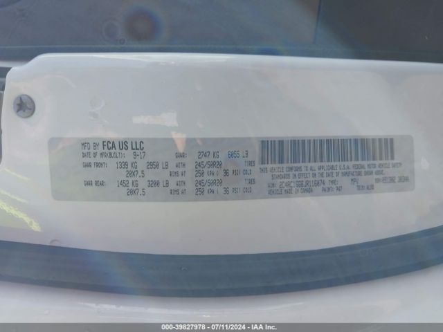 2018 CHRYSLER PACIFICA 2C4RC1GG6JR116074 Photo 8