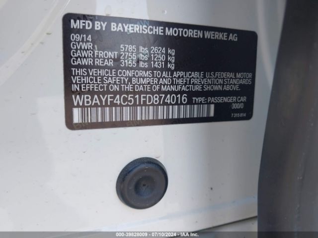 WBAYF4C51FD874016 BMW 740li Xdrive