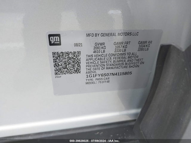 Chevrolet Bolt Euv Fwd Lt 2022 1G1FY6S07N4115805 Image 9