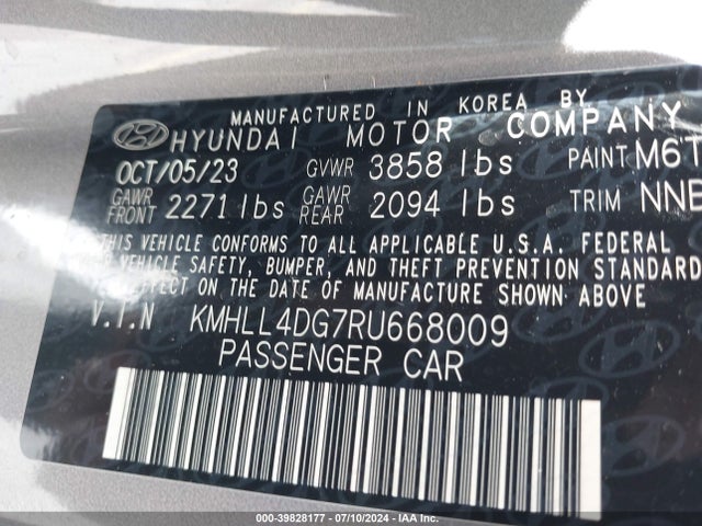 Hyundai ELANTRA SE 2024 KMHLL4DG7RU668009 Image 9