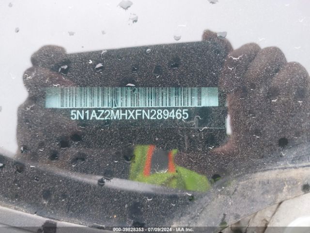 5N1AZ2MHXFN289465 Nissan MURANO S