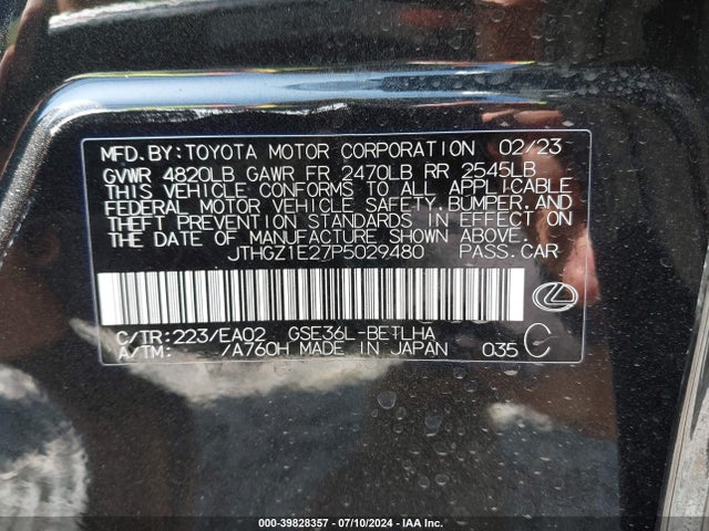 JTHGZ1E27P5029480 Lexus Is 350 F Sport