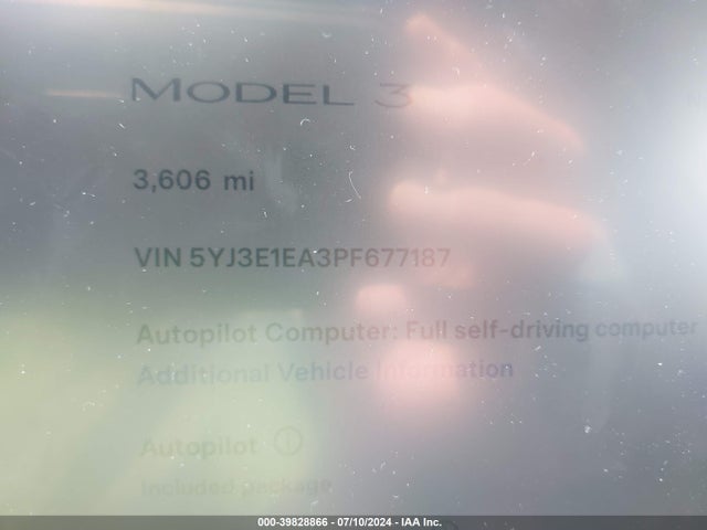 2023 TESLA MODEL 3 5YJ3E1EA3PF677187 Photo 6