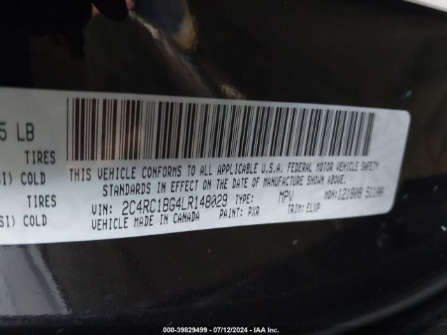 2C4RC1BG4LR148029 Chrysler Pacifica Touring L