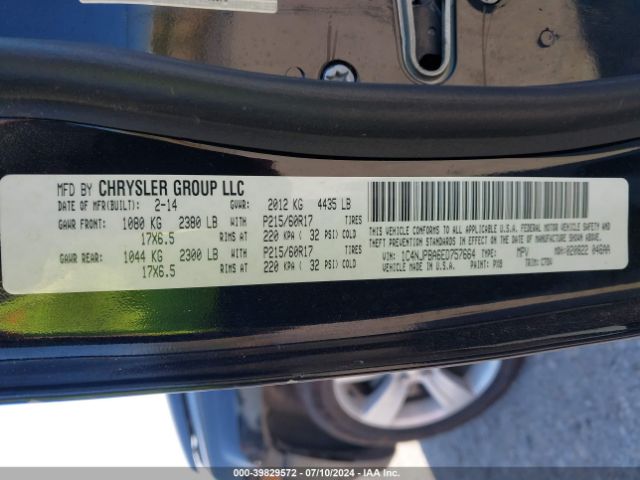 1C4NJPBA6ED757664 Jeep Patriot Altitude