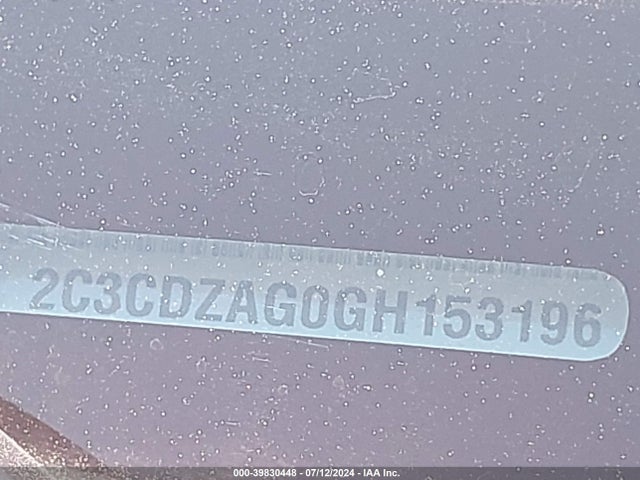 Dodge Challenger Sxt 2016 2C3CDZAG0GH153196 Image 9