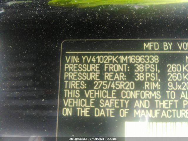 YV4102PK1M1696338 Volvo Xc90 T5 Momentum 7 Passenger