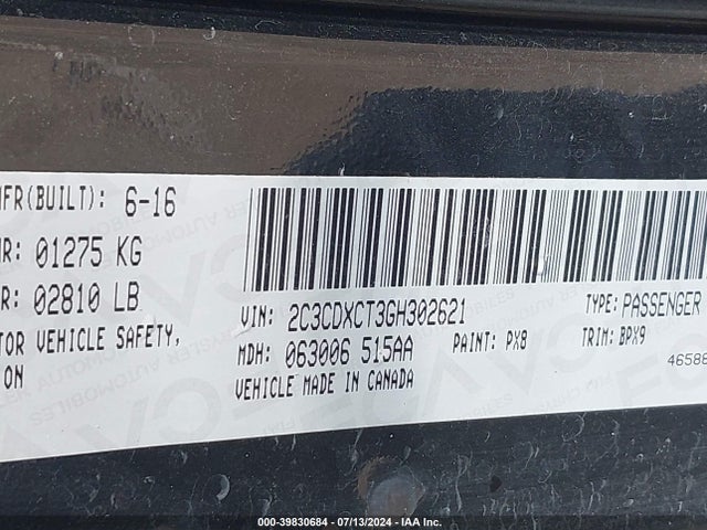 Dodge CHARGER R/T 2016 2C3CDXCT3GH302621 Image 9