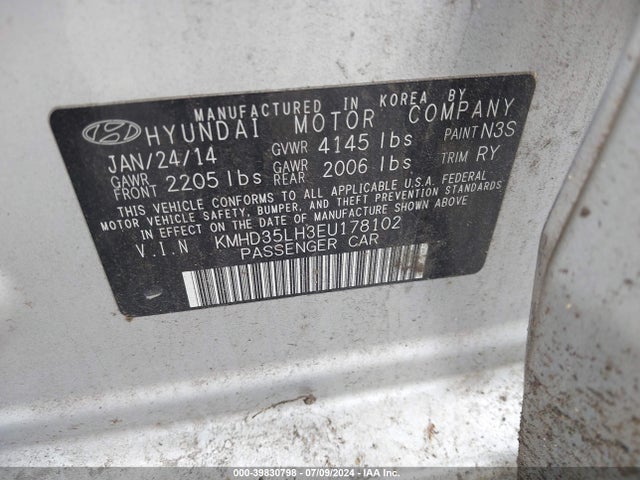 Hyundai ELANTRA GT 2014 KMHD35LH3EU178102 Image 9