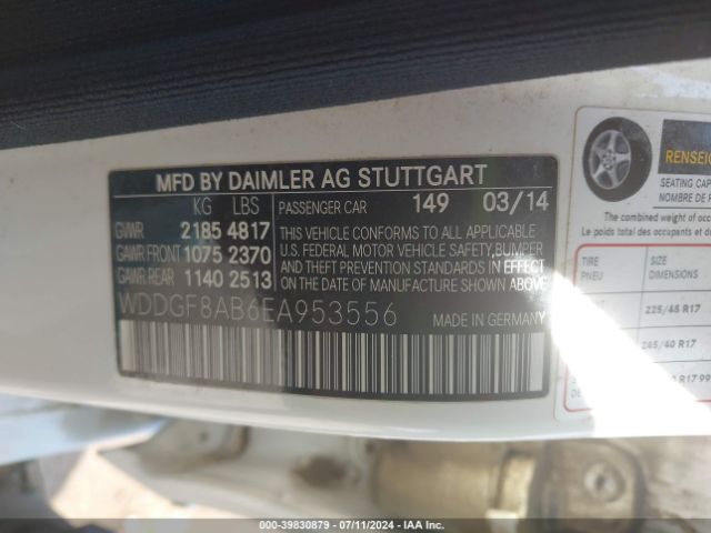WDDGF8AB6EA953556 Mercedes-Benz C 300 Luxury 4matic/sport 4matic