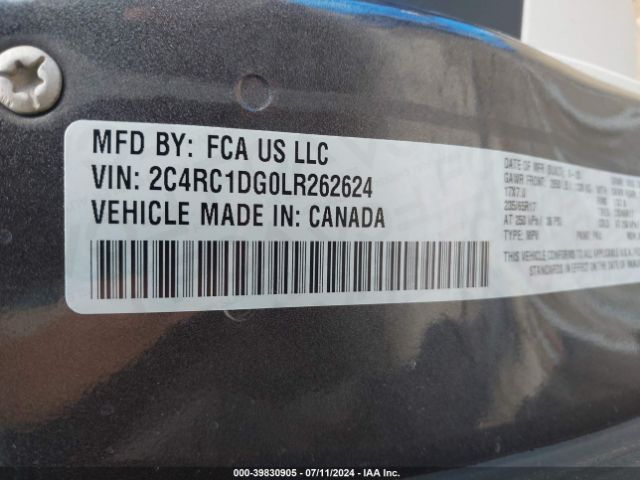 2C4RC1DG0LR262624 Chrysler Voyager Lxi