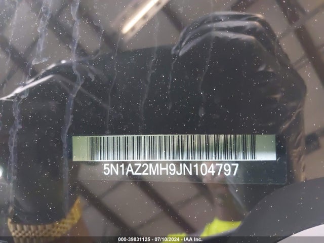 Nissan MURANO SL 2018 5N1AZ2MH9JN104797 Image 18