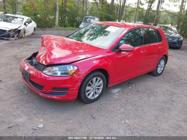 3VW217AU1FM010166 Volkswagen Golf Tsi S 4-door