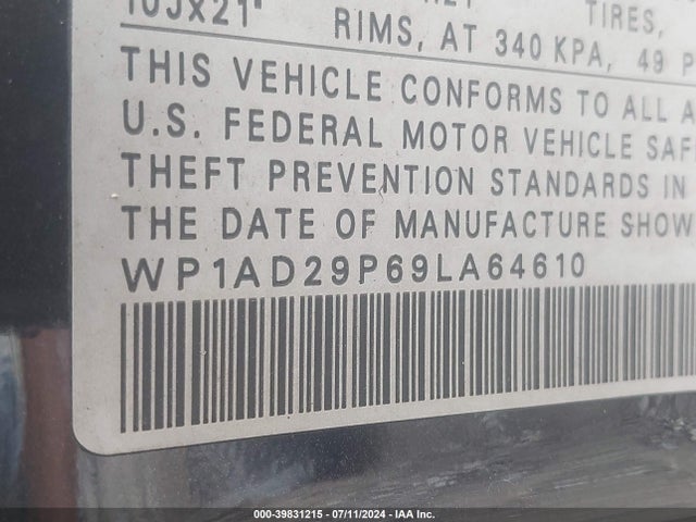 2009 PORSCHE CAYENNE WP1AD29P69LA64610 Photo 8