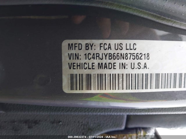 1C4RJYB66N8756218 Jeep Grand Cherokee 4xe Limited 4x4