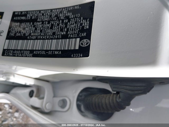 Toyota CAMRY LE 2014 4T4BF1FK4ER342915 Image 9