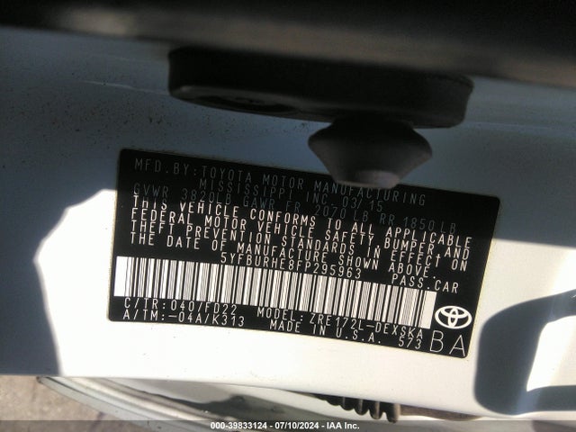 Toyota Corolla S Plus 2015 5YFBURHE8FP295963 Image 9