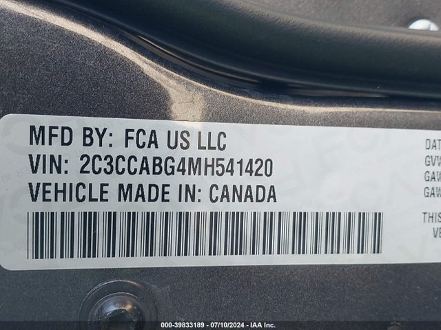 2C3CCABG4MH541420 Chrysler 300 300s