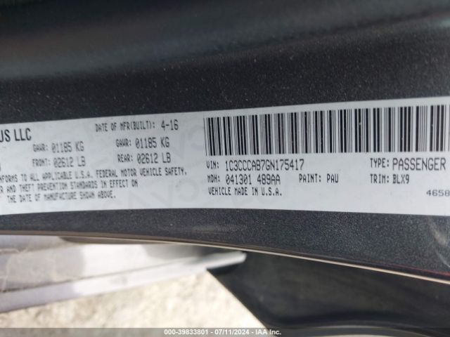 1C3CCCAB7GN175417 Chrysler 200 Limited Platinum
