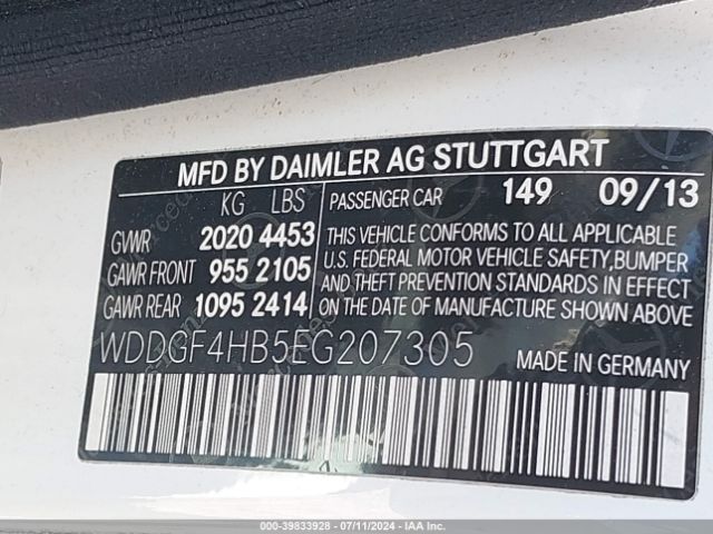 WDDGF4HB5EG207305 Mercedes-Benz C 250 Luxury/sport