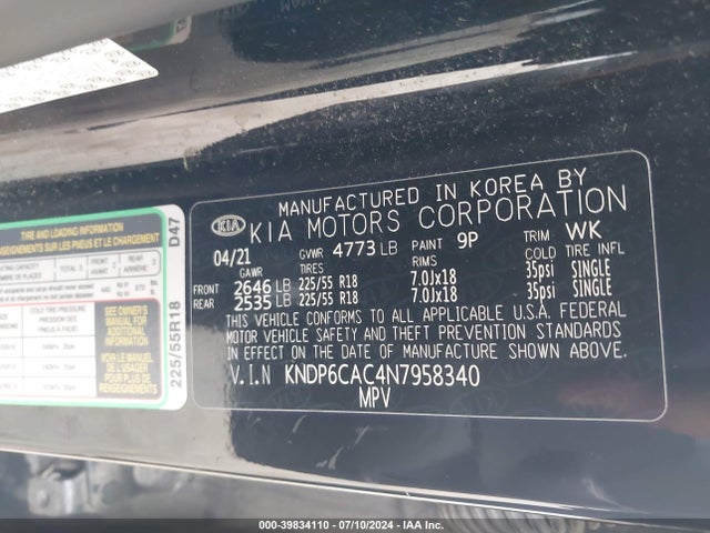 KIA Sportage Nightfall Edition 2022 KNDP6CAC4N7958340 Image 9