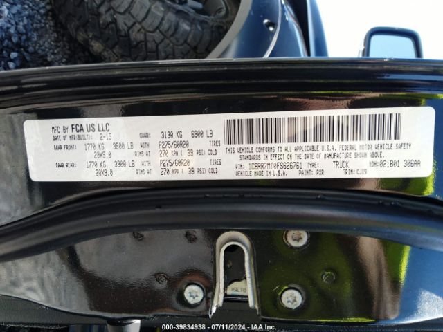1C6RR7MT0FS626761 RAM 1500 Sport