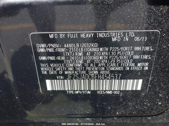 Subaru Forester 2.5i Premium 2014 JF2SJADC6EH454537 Image 9