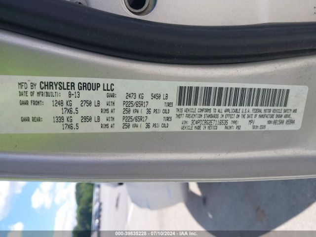 3C4PDCBG2ET116535 Dodge Journey Sxt