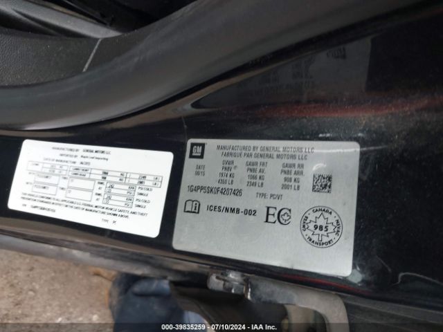 1G4PP5SK0F4207426 Buick Verano