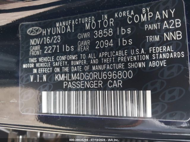 2024 HYUNDAI ELANTRA KMHLM4DG0RU696800 Photo 8