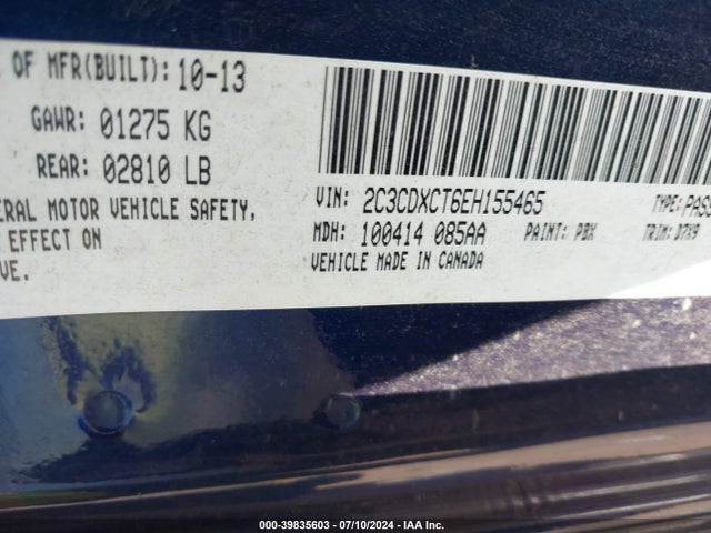 Dodge CHARGER R/T 2014 2C3CDXCT6EH155465 Image 9