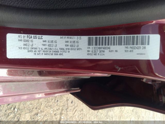 1C3CCCABXFN683346 Chrysler 200 Limited
