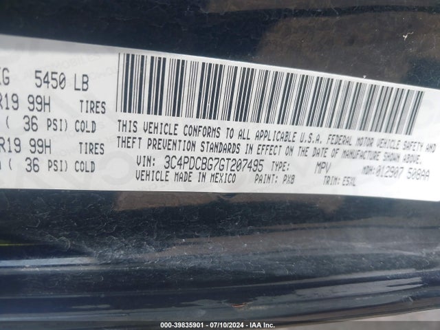 Dodge Journey Sxt 2016 3C4PDCBG7GT207495 Image 9