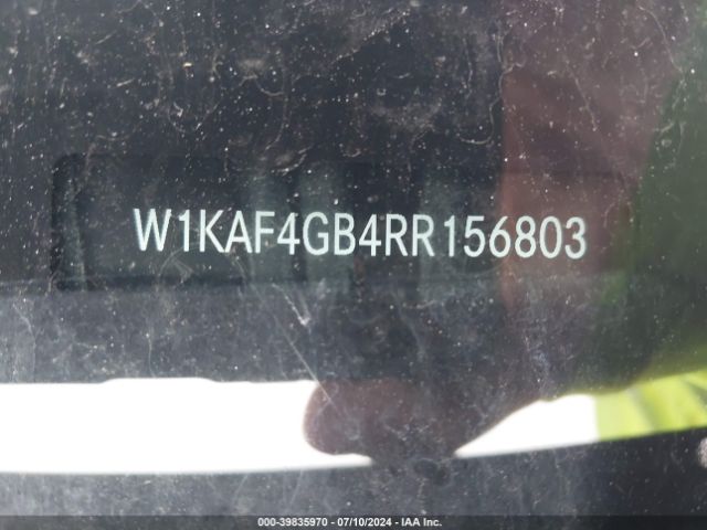W1KAF4GB4RR156803 Mercedes-Benz C 300