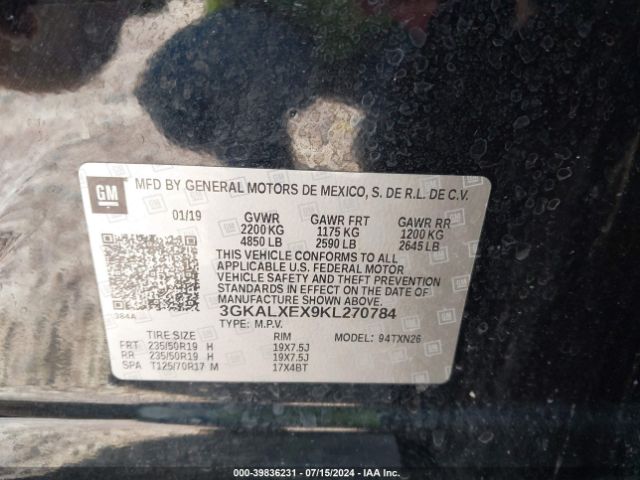 3GKALXEX9KL270784 GMC Terrain Denali