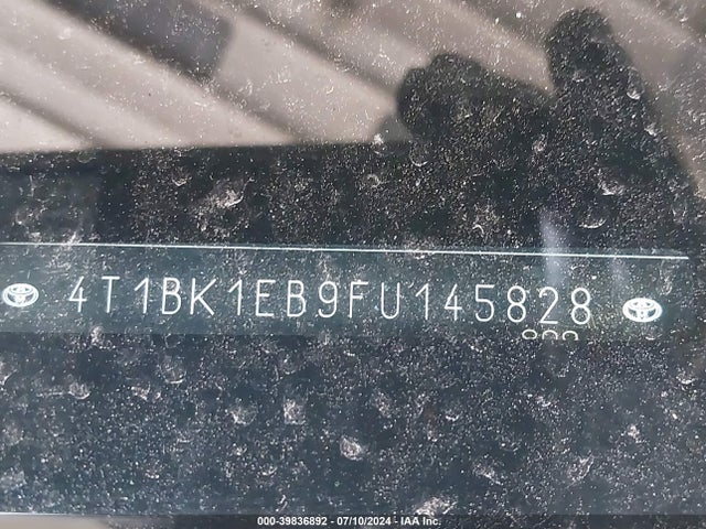 Toyota AVALON LIMITED 2015 4T1BK1EB9FU145828 Image 9
