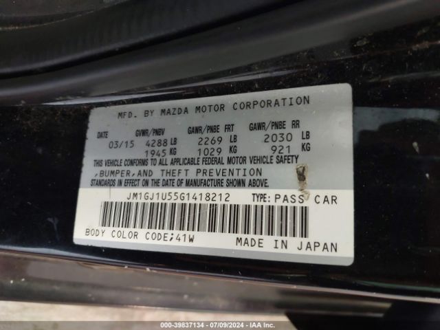 JM1GJ1U55G1418212 Mazda Mazda6 I Sport