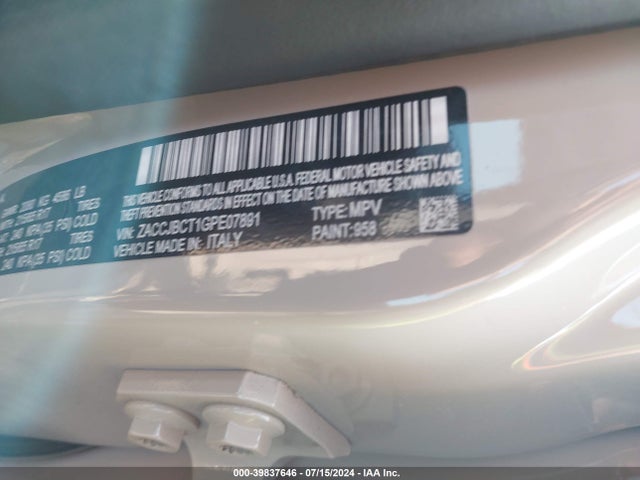 ZACCJBCT1GPE07891 Jeep Renegade Trailhawk