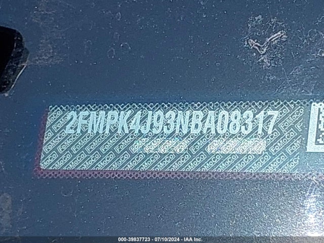 Ford EDGE SEL 2022 2FMPK4J93NBA08317 Image 9