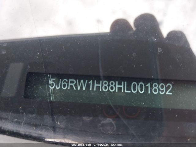 5J6RW1H88HL001892 Honda Cr-v Ex-l/ex-l Navi