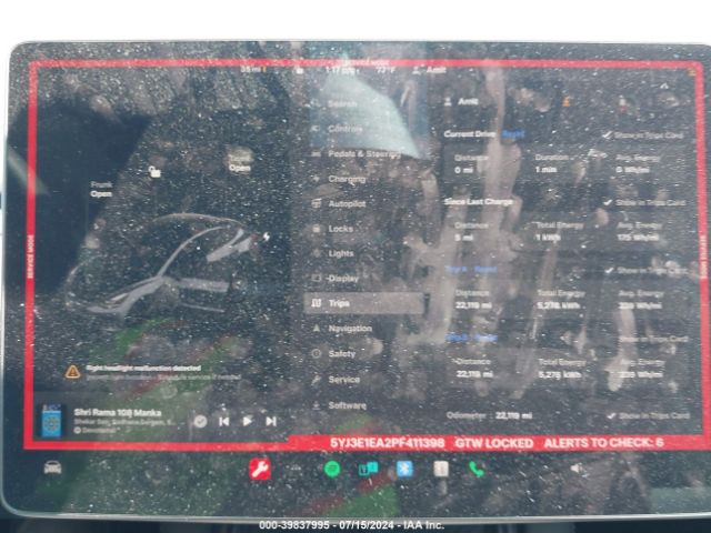 5YJ3E1EA2PF411398 Tesla Model 3 Rear-wheel Drive